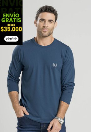 Camibuzo Masculino Azul Petróleo Oscuro Mp 3969