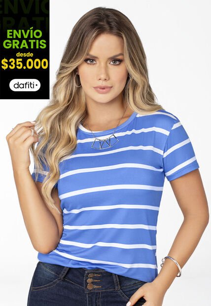 Camiseta Mujer Multicolor Mp 6117