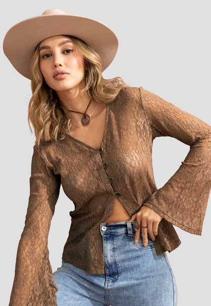 Blusa Mujer Chocolate Mp 114989