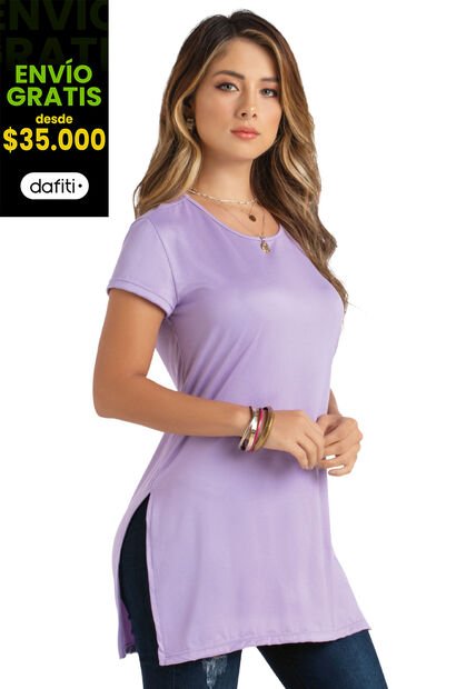 Blusón Mujer Lila Mp 32998