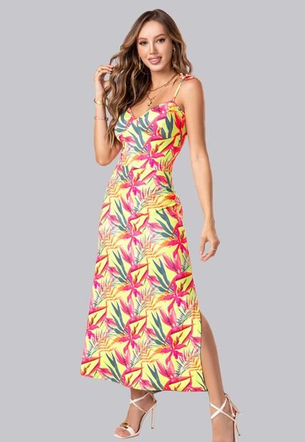 Vestido Largo Mujer Multicolor Mp 102271