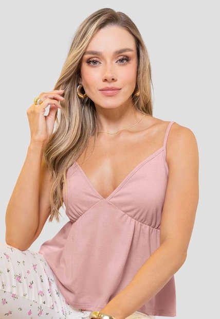 Blusa Mujer Rosa Polvo Mp 114663
