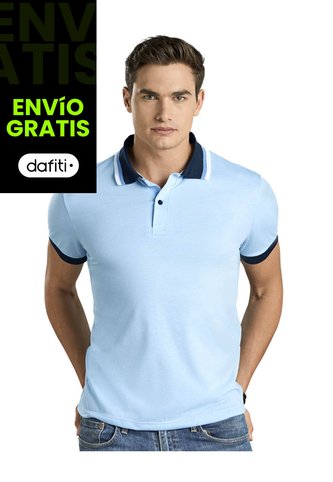 Polo Hombre Azul Baby Mp 96612 MP