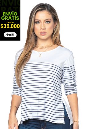 Camibuzo Mujer Blanco Mp 3479