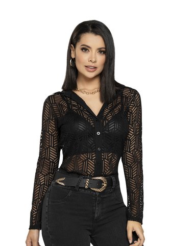 Camisa Mujer Negro Mp 4500 MP