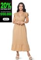 Vestido Largo Mujer Beige Mp 869 de MP