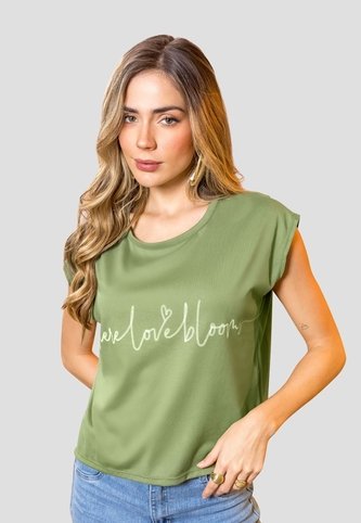 Camiseta Mujer Aceituna Mp 114018 MP