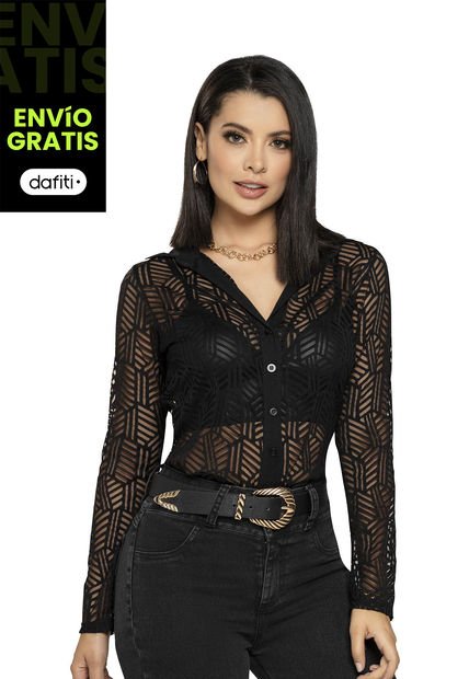 Camisa Mujer Negro Mp 4500