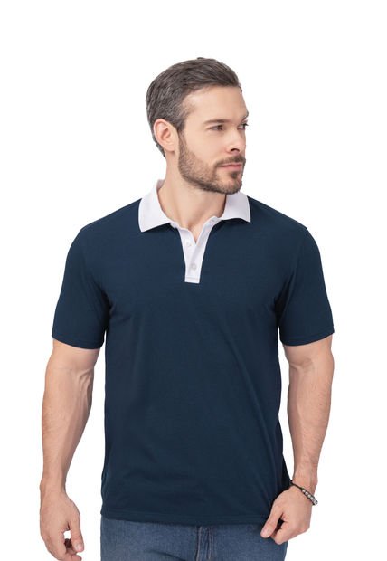 Polo Hombre Azul Mp 101519