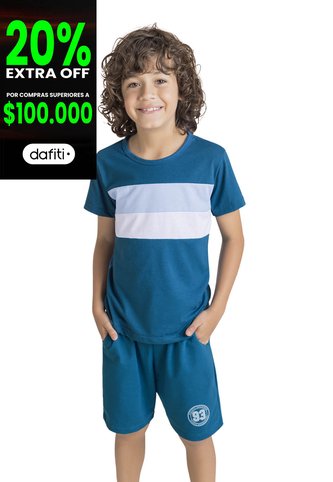 Bermuda Infantil Azul Petróleo Mp 1872 MP
