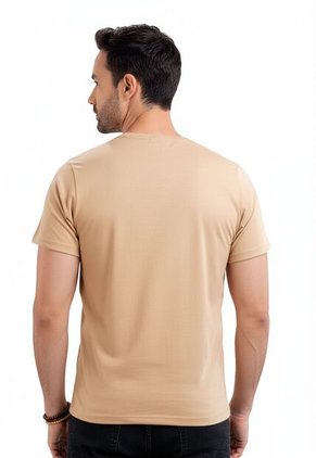 Camiseta Hombre Beige Mp 7766