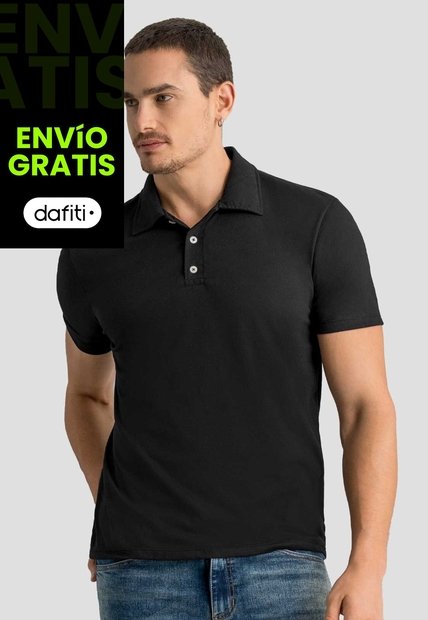 Polo Hombre Negro Mp 113053