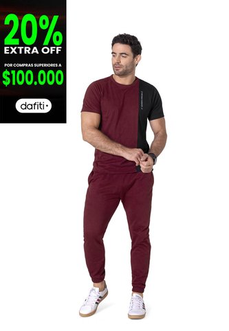 Jogger Masculino Vinotinto Mp 33636 MP