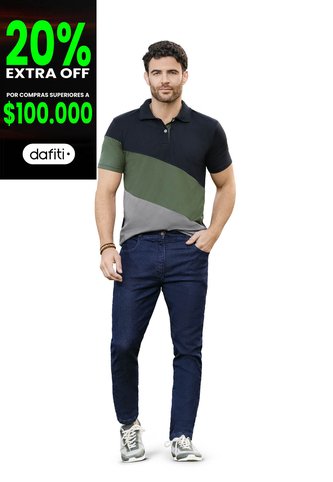 Jean Masculino Azul Oscuro Mp 6777 MP