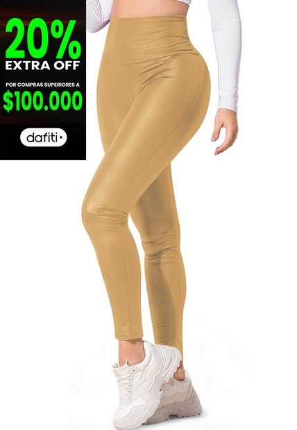 Legging Mujer Dorado Mp 75856