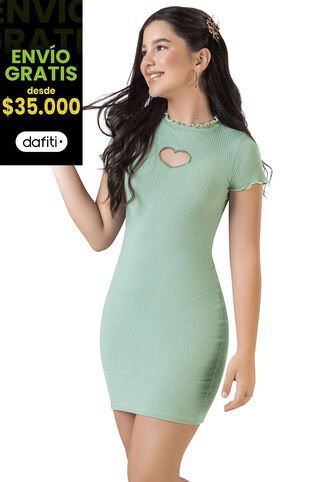 Vestido Infantil Verde Oliva Mp 6493 MP