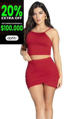 Conjunto Mujer Rojo Mp 6585 MP