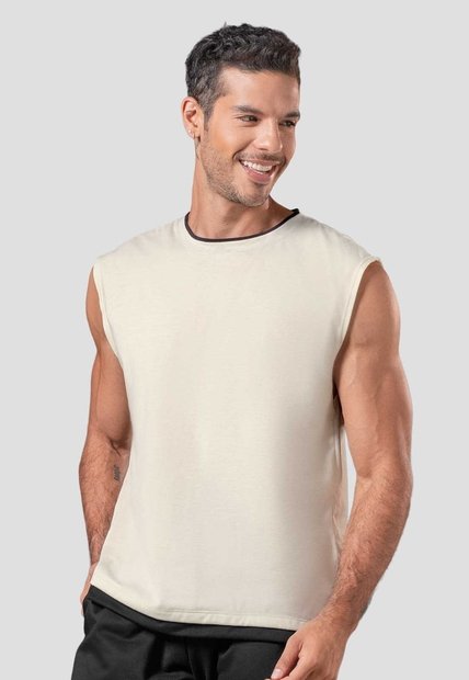 Camisilla Hombre Crema Mp 114490