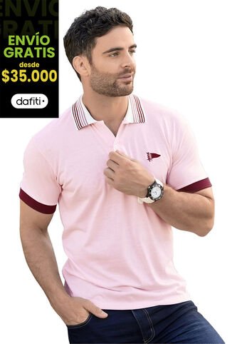 Polo Hombre Rosado Mp 87618 MP