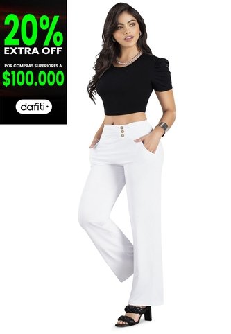 Pantalón Mujer Blanco Mp 86925 MP