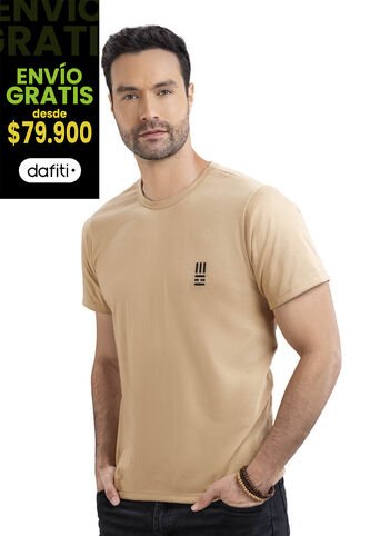 Camiseta Hombre Beige Mp 7766 MP