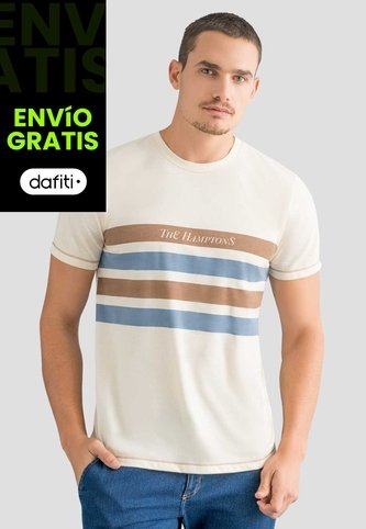 Camiseta Hombre Crema Mp 112553 MP