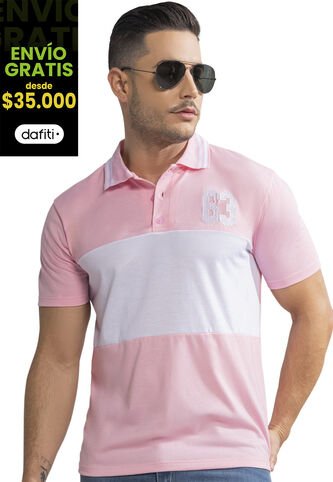 Polo Hombre Rosa Mp 390 MP