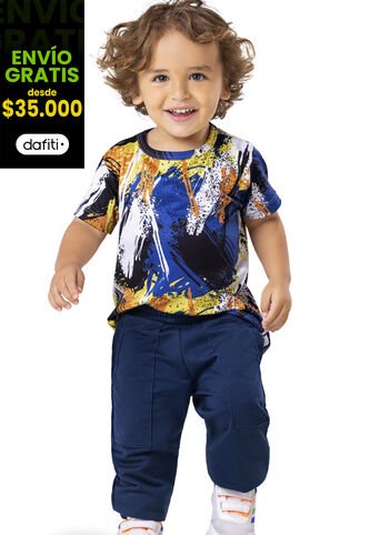 Conjunto Infantil Niño Azul Mp 5699 MP