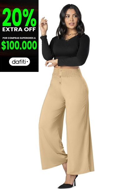 Pantalón Mujer Caramelo Mp 3407