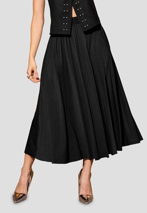 Falda Larga Mujer Negro Mp 112631