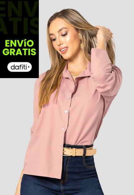 Camisa Mujer Rosa Polvo Mp 112500