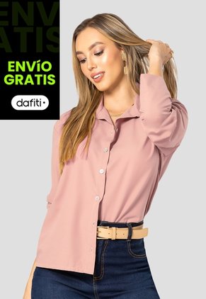 Camisa Mujer Rosa Polvo Mp 112500
