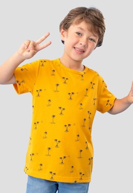 Camiseta Infantil Masculino Estampado Mp 113090