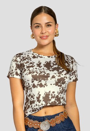 Camiseta Mujer Estampado Mp 113246