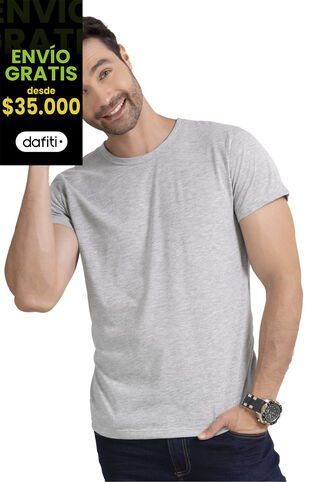 Camiseta Hombre Gris Jaspe Mp 34556 MP