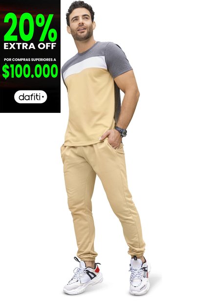 Jogger Hombre Caramelo Mp 3350