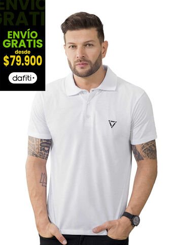Polo Hombre Blanco Mp 1097 MP