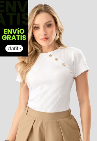 Blusa Mujer Blanco Mp 112246 MP