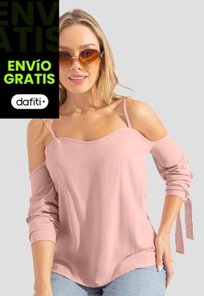 Blusa Mujer Rosa Polvo Mp 112318
