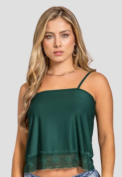 Blusa Mujer Verde Pino Mp 114387
