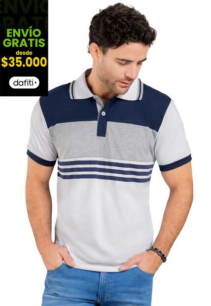 Polo Hombre Gris Mp 40430