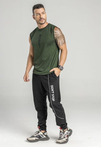 Jogger Hombre Negro Mp 554