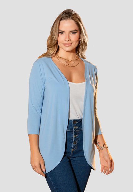 Cardigan Mujer Azul Claro Mp 105844