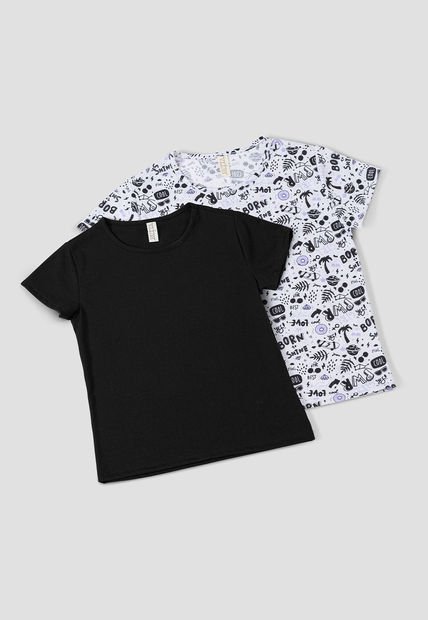 Camiseta Paq X2 Infantil Femenino Multicolor Mp 105101