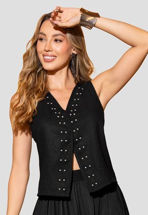 Blusa Mujer Negro Mp 113008