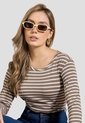 Camibuzo Mujer Café-Blanco Mp 106619 de MP