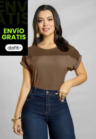 Blusa Mujer Chocolate Mp 111779 MP