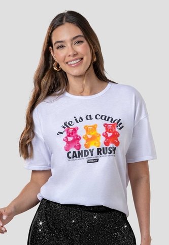Camiseta Mujer Blanco-Ositos Mp 114479 MP