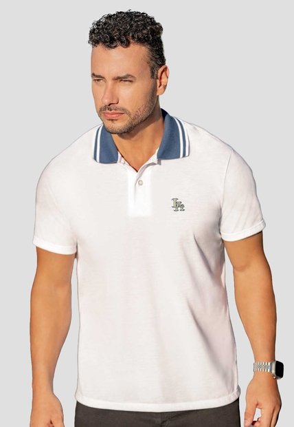 Polo Hombre Blanco Mp 114572