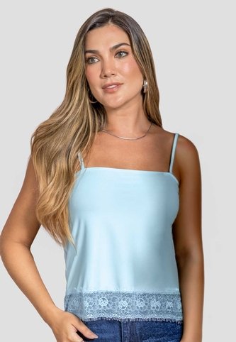 Blusa Mujer Azul Baby Mp 114387 MP